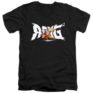 Avatar The Last Airbender Aang And Momo - Men's V-Neck T-Shirt Men's V-Neck T-Shirt Avatar The Last Airbender
