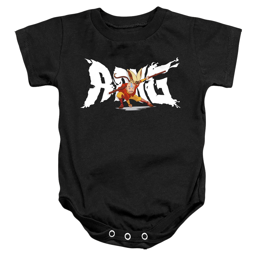 Avatar The Last Airbender Aang And Momo - Baby Bodysuit Baby Bodysuit Avatar The Last Airbender
