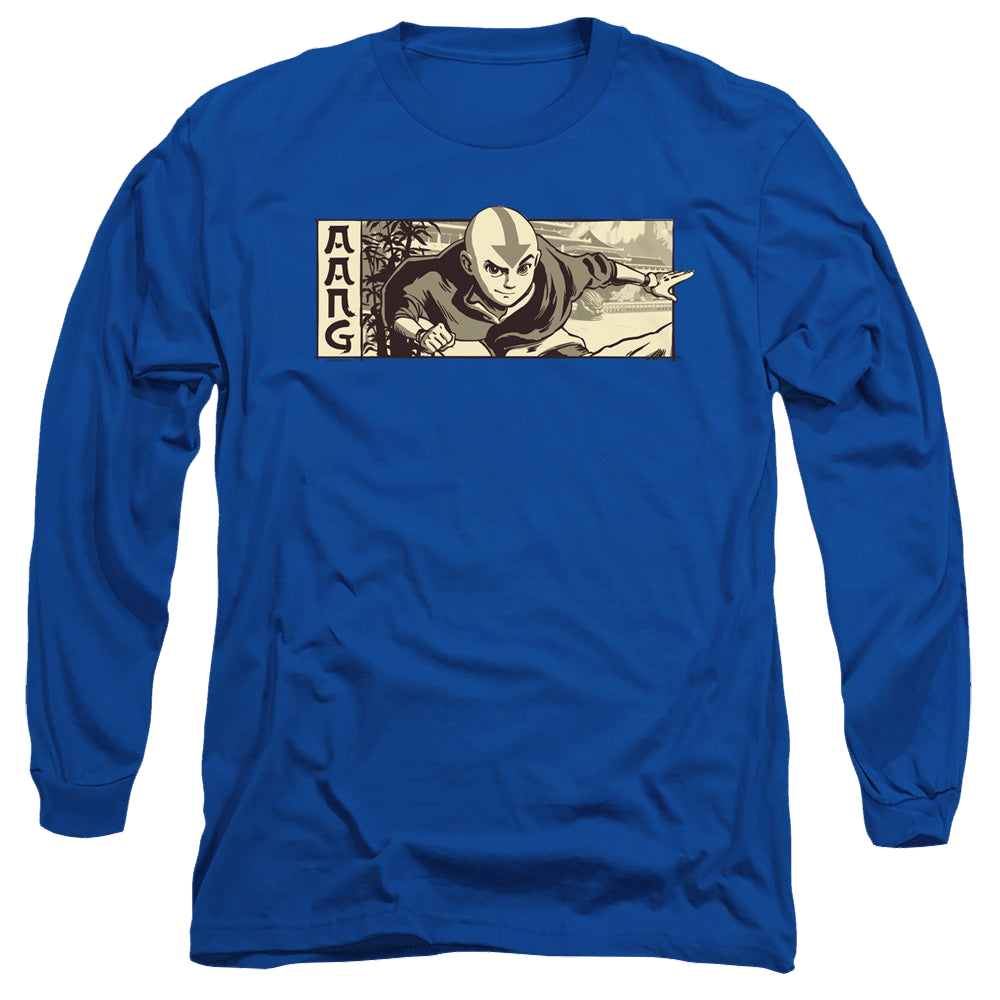 Avatar The Last Airbender Illustrated Aang - Men's Long Sleeve T-Shirt Men's Long Sleeve T-Shirt Avatar The Last Airbender