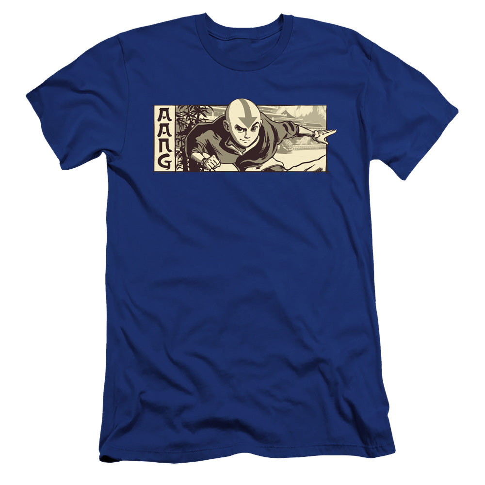 Avatar The Last Airbender Illustrated Aang - Men's Premium Slim Fit T-Shirt Men's Premium Slim Fit T-Shirt Avatar The Last Airbender