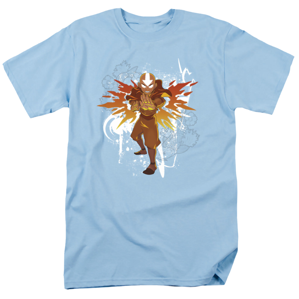 Avatar The Last Airbender Flower And Fish Aang - Men's Regular Fit T-Shirt Men's Regular Fit T-Shirt Avatar The Last Airbender
