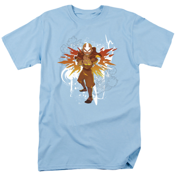 Avatar The Last Airbender Flower And Fish Aang - Men's Regular Fit T-Shirt Men's Regular Fit T-Shirt Avatar The Last Airbender