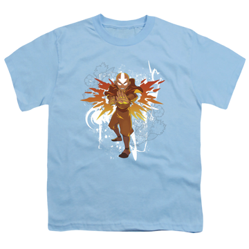 Avatar The Last Airbender Flower And Fish Aang - Youth T-Shirt Youth T-Shirt (Ages 8-12) Avatar The Last Airbender