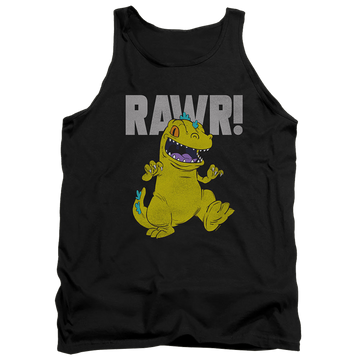 Black men's tank with Rugrats Reptar graphic