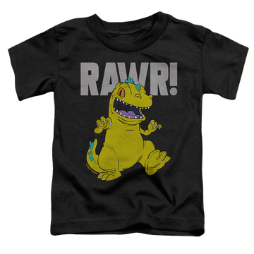 Black toddler t-shirt with Rugrats Reptar graphic