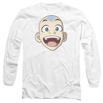 Avatar The Last Airbender Big Aang Face - Men's Long Sleeve T-Shirt Men's Long Sleeve T-Shirt Avatar The Last Airbender