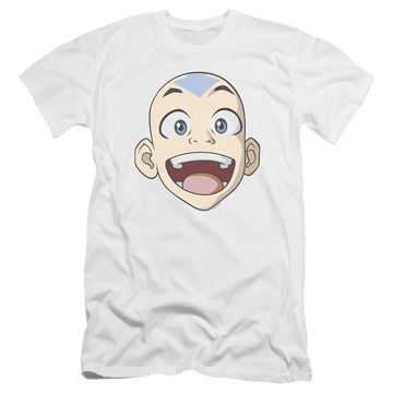 Avatar The Last Airbender Big Aang Face - Men's Premium Slim Fit T-Shirt Men's Premium Slim Fit T-Shirt Avatar The Last Airbender