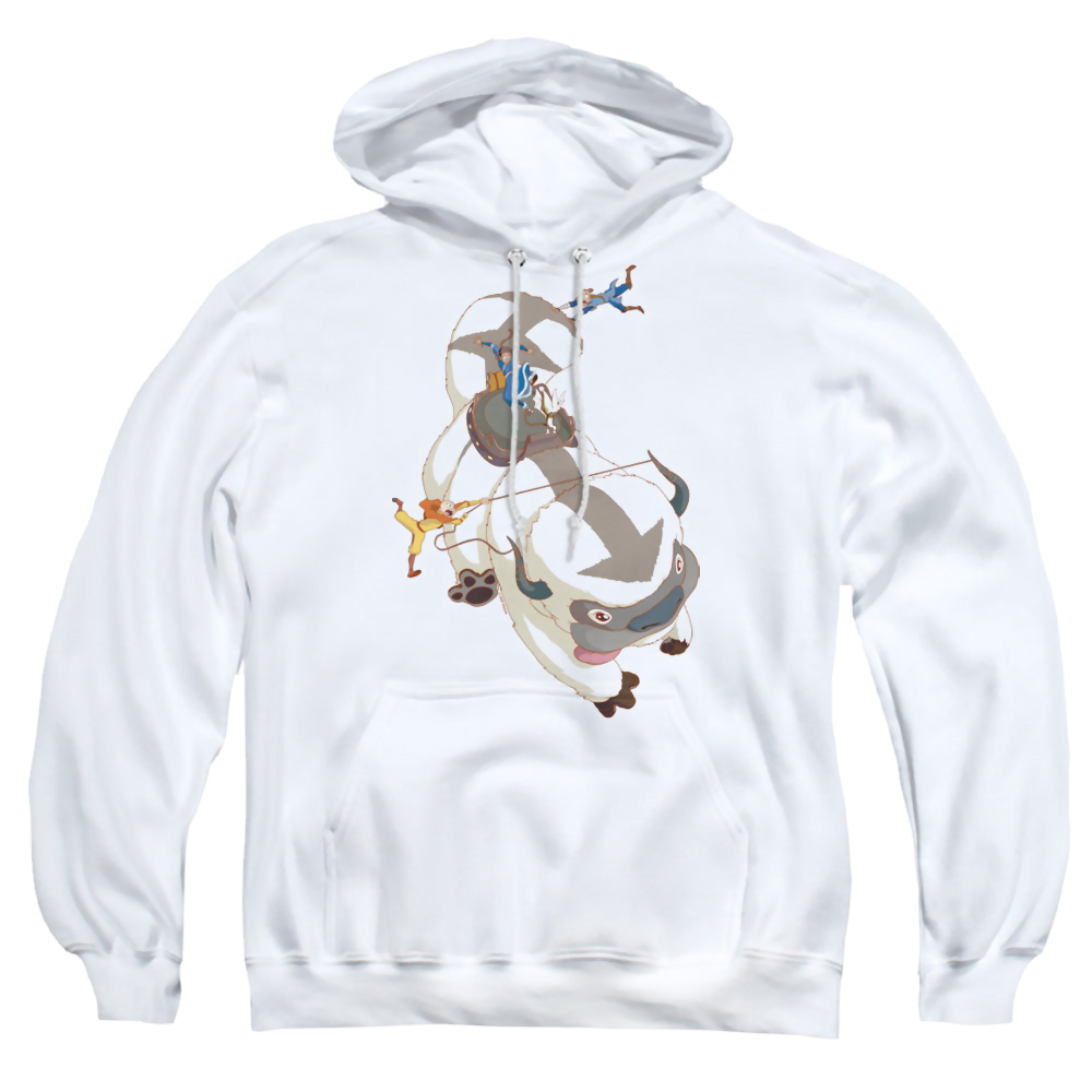 Avatar The Last Airbender Hang On Appa - Pullover Hoodie Pullover Hoodie Avatar The Last Airbender