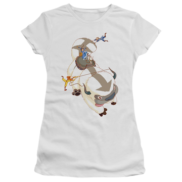 Avatar The Last Airbender Hang On Appa - Juniors T-Shirt Juniors T-Shirt Avatar The Last Airbender