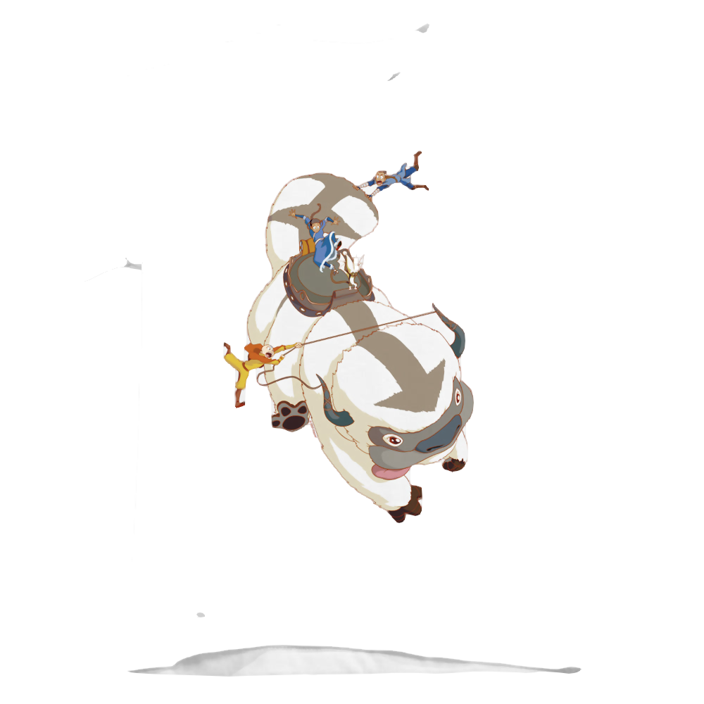 Avatar The Last Airbender Hang On Appa - Kid's T-Shirt Kid's T-Shirt (Ages 4-7) Avatar The Last Airbender
