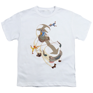 Avatar The Last Airbender Hang On Appa - Youth T-Shirt Youth T-Shirt (Ages 8-12) Avatar The Last Airbender