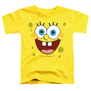 Yellow toddler t-shirt with SpongeBob SquarePants Spongebob Goofy Smile graphic