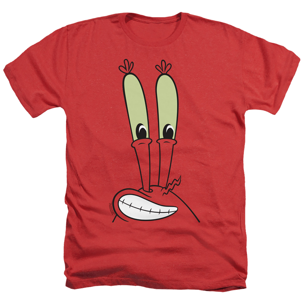 SpongeBob SquarePants Mr. Krabs Smile Face - Men's Heather T-Shirt Men's Heather T-Shirt SpongeBob SquarePants