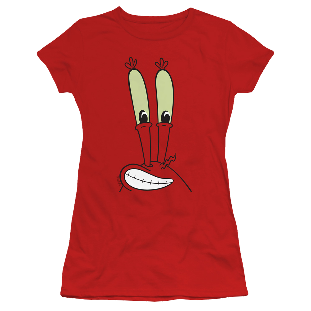 SpongeBob SquarePants Mr. Krabs Smile Face - Juniors T-Shirt Juniors T-Shirt SpongeBob SquarePants