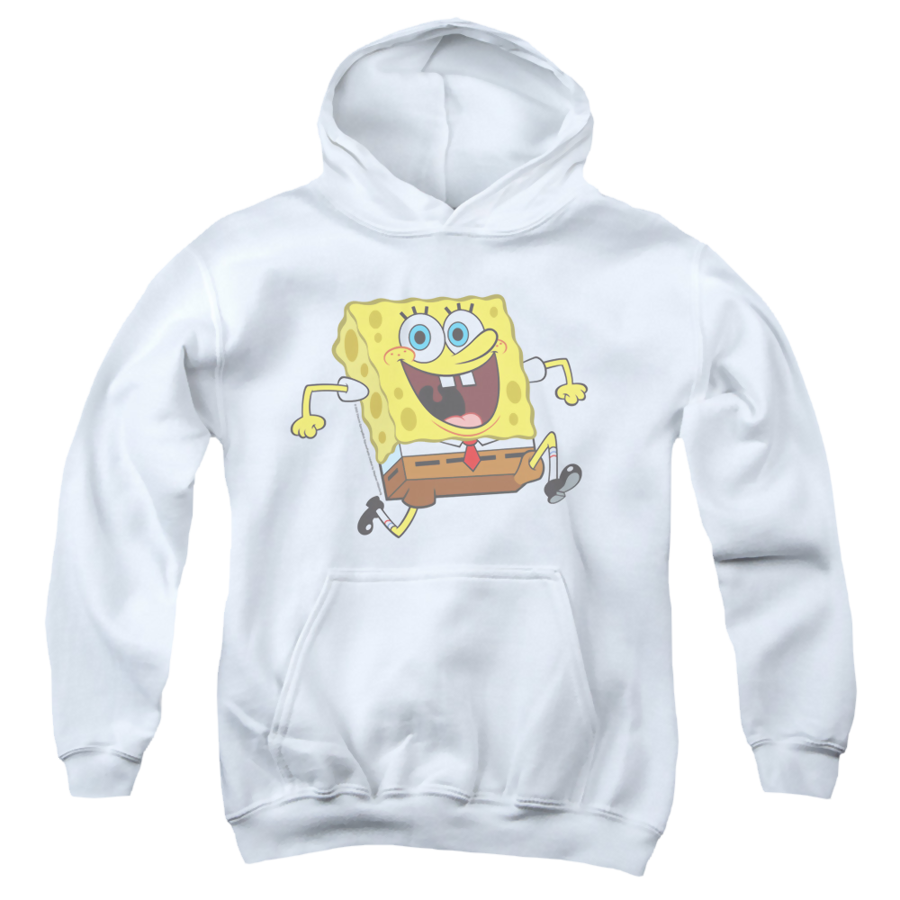 SpongeBob SquarePants Happy Running Spongebob - Youth Hoodie Youth Hoodie (Ages 8-12) SpongeBob SquarePants