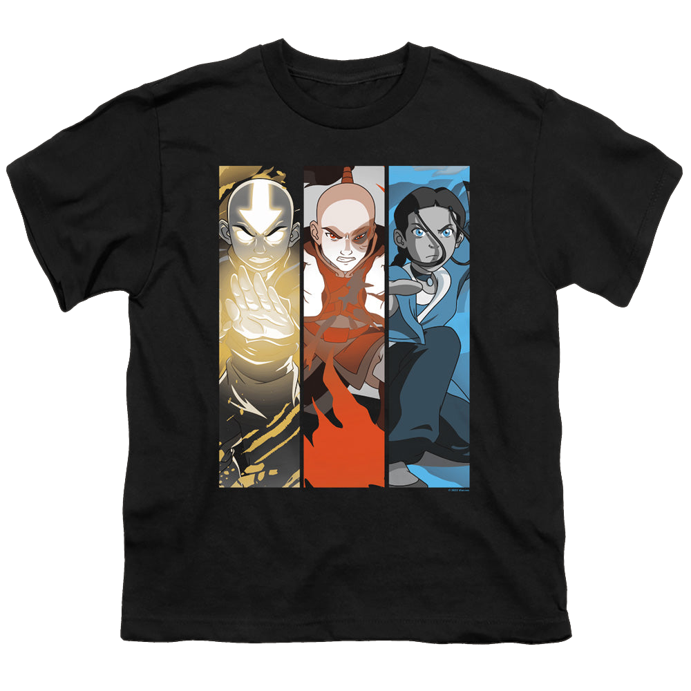 Avatar The Last Airbender Triple Bender - Youth T-Shirt Youth T-Shirt (Ages 8-12) Avatar The Last Airbender