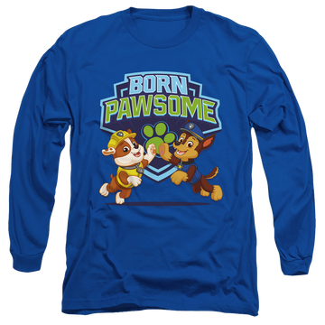 Royal men's long sleeve t-shirt with Paw Patrol Born Pawsome graphic