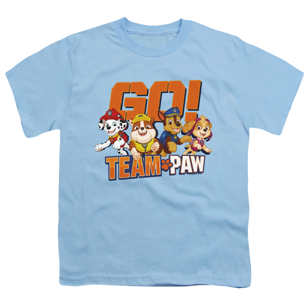 Paw Patrol Go! Team Paw - Youth T-Shirt Youth T-Shirt (Ages 8-12) Paw Patrol