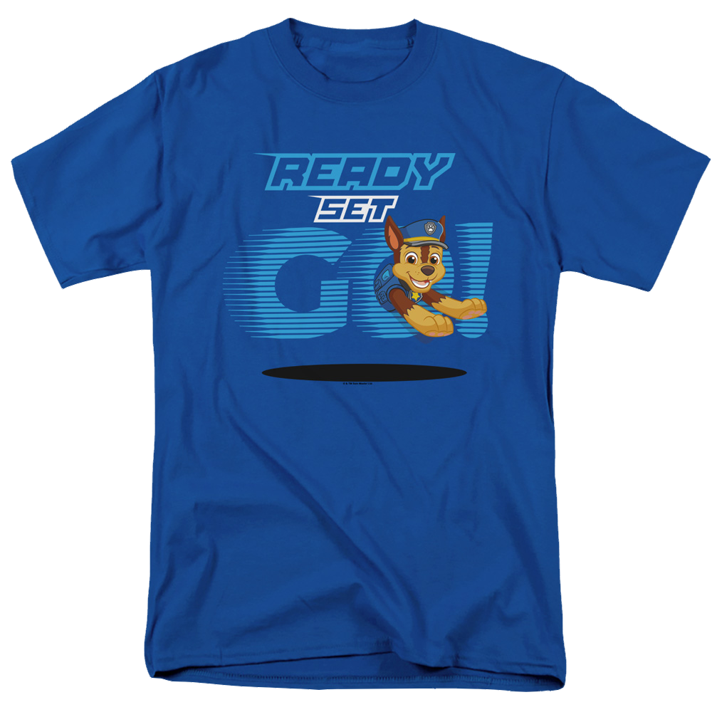 Paw Patrol Ready Set Go! Chase - Men's Regular Fit T-Shirt Men's Regular Fit T-Shirt Paw Patrol