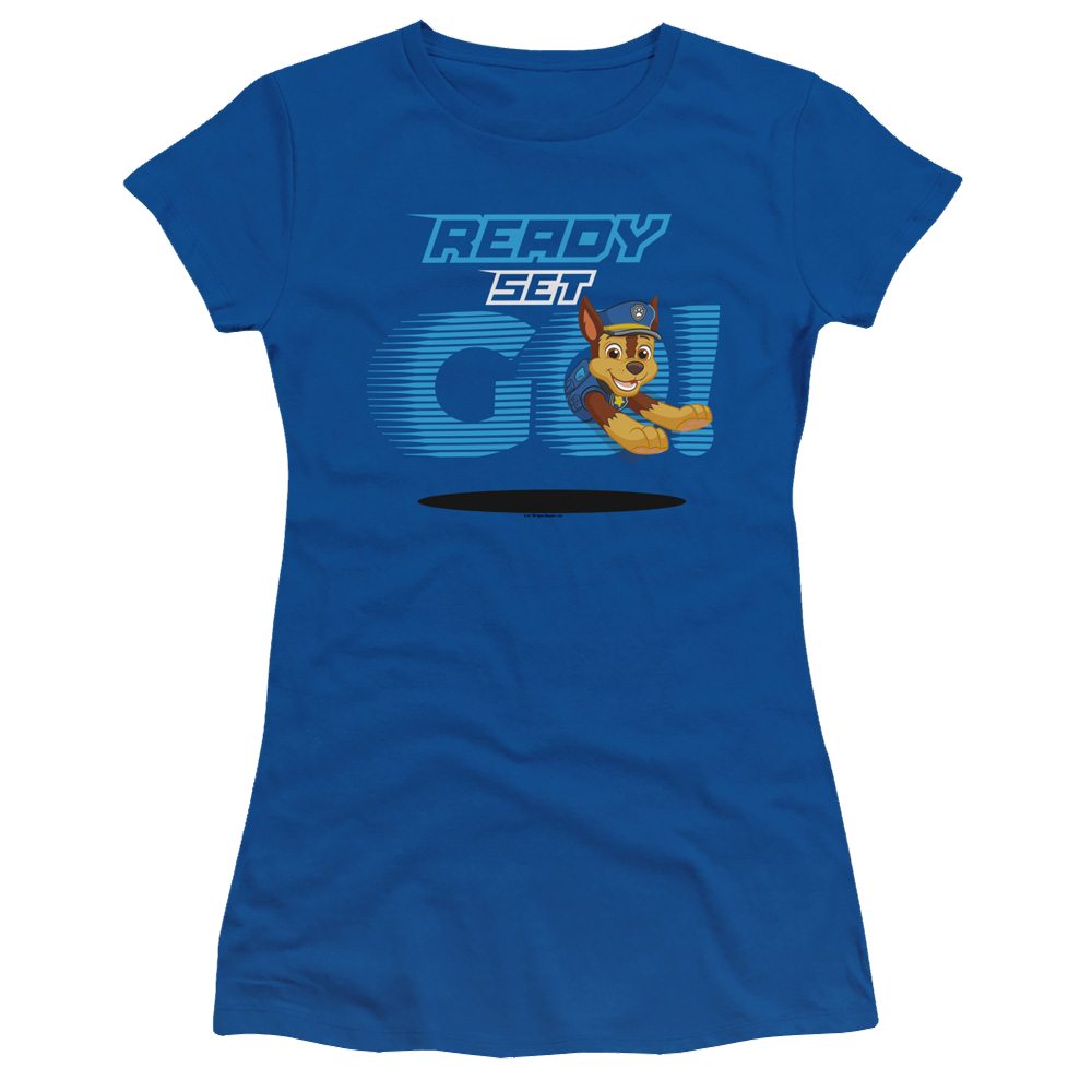Paw Patrol Ready Set Go! Chase - Juniors T-Shirt Juniors T-Shirt Paw Patrol