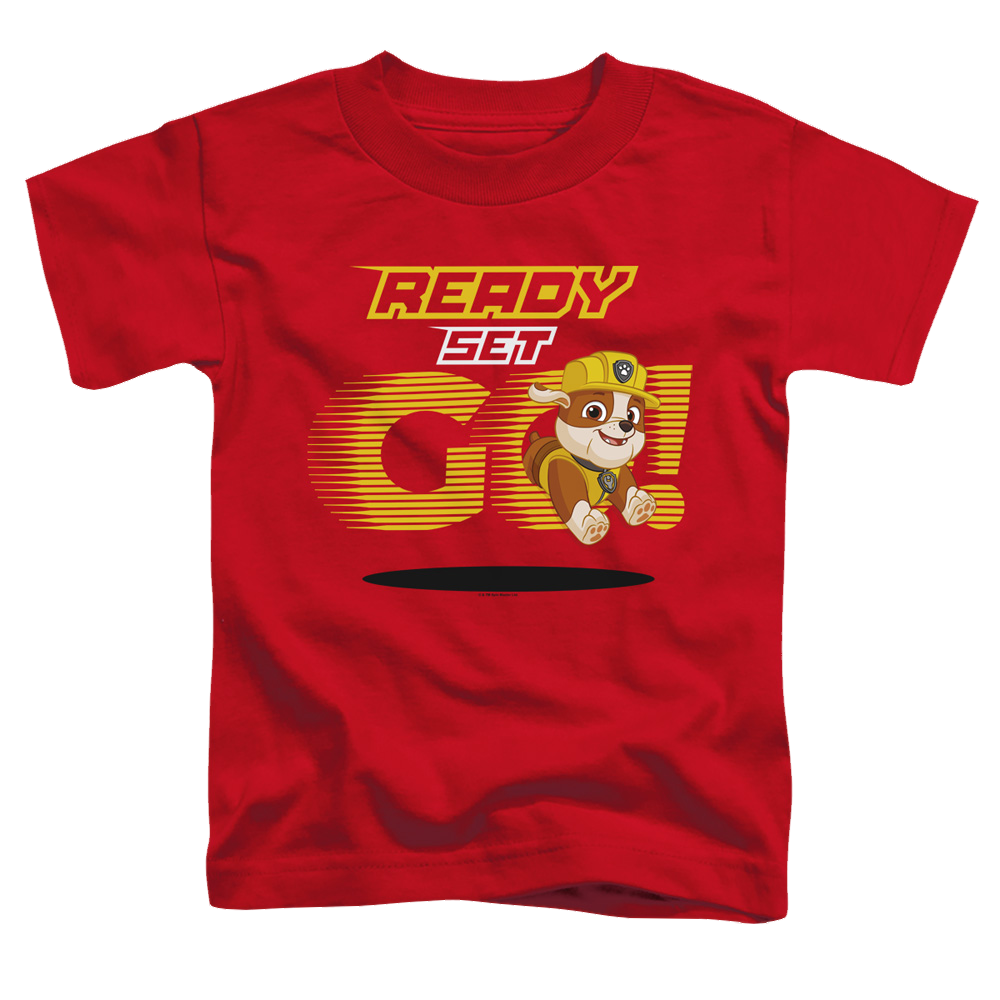 Paw Patrol Ready Set Go! Rubble - Toddler T-Shirt Toddler T-Shirt Paw Patrol