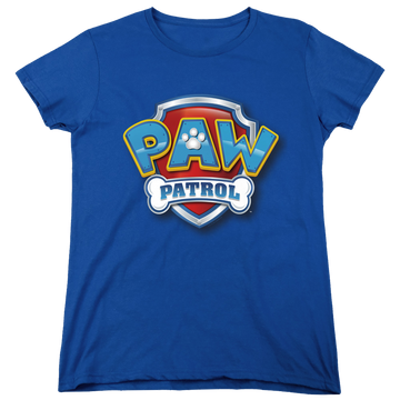 Royal women's t-shirt with Paw Patrol 3D Logo graphic