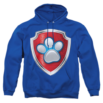 Royal pullover hoodie with Paw Patrol Badge graphic