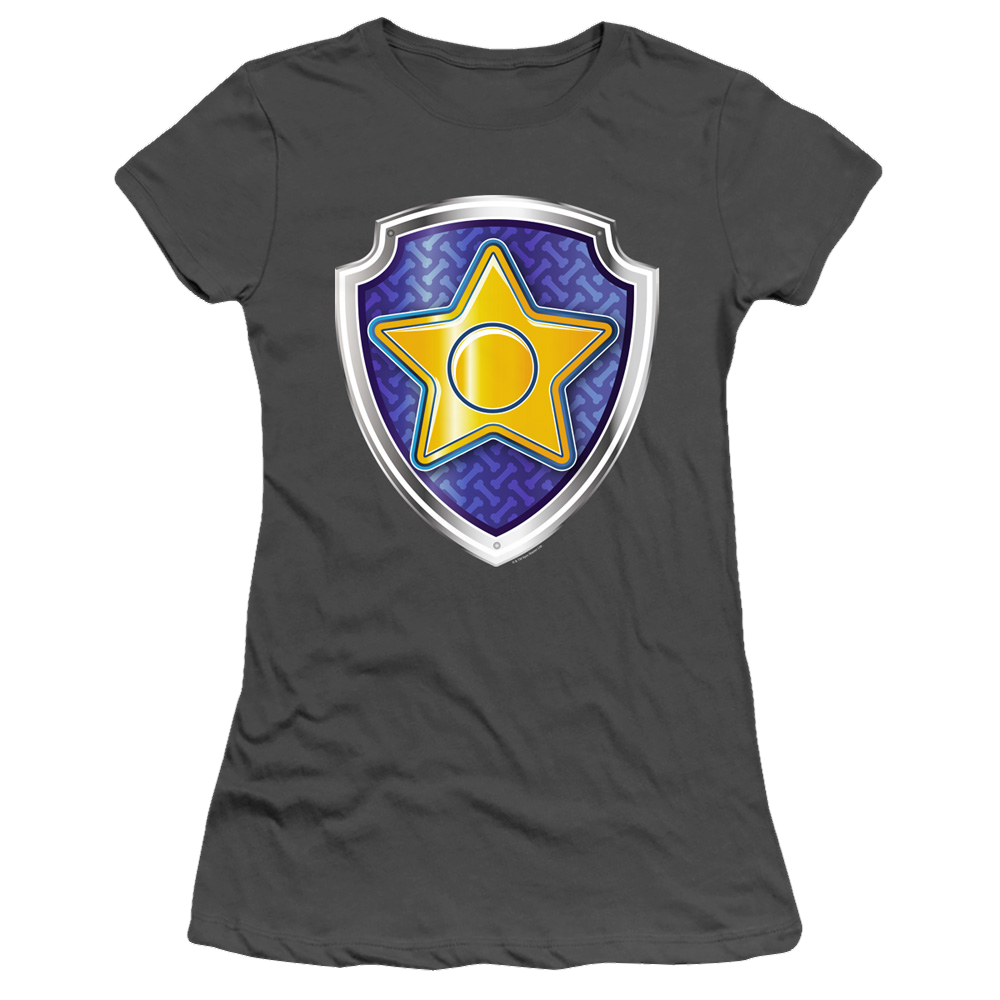 Paw Patrol Chase Badge - Juniors T-Shirt Juniors T-Shirt Paw Patrol