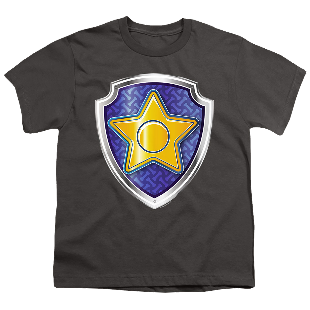 Paw Patrol Chase Badge - Youth T-Shirt Youth T-Shirt (Ages 8-12) Paw Patrol