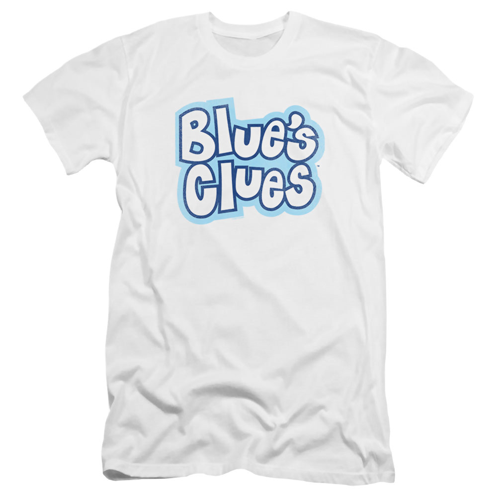 Blue's Clues Blue'S Clues Vintage Logo - Men's Premium Slim Fit T-Shirt Men's Premium Slim Fit T-Shirt Blue's Clues