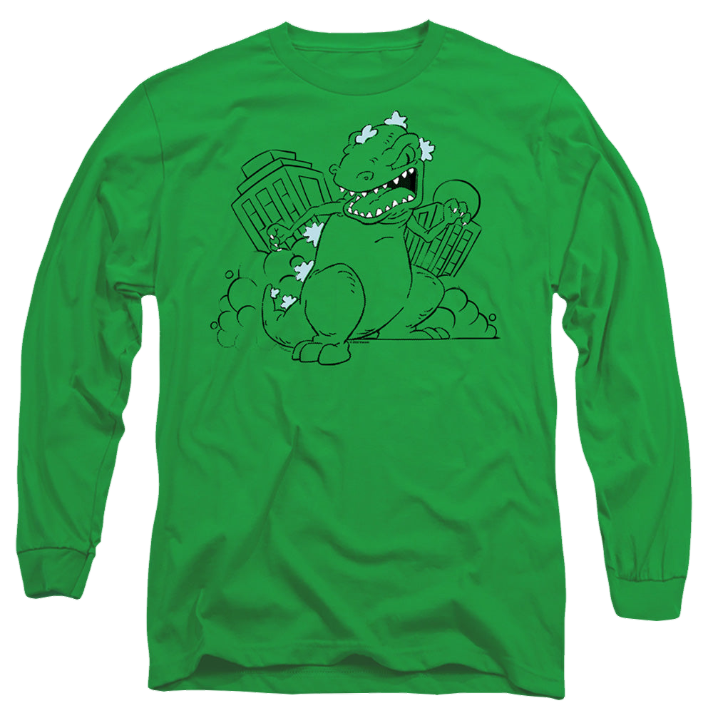 Rugrats Reptar Destroys City - Men's Long Sleeve T-Shirt Men's Long Sleeve T-Shirt Rugrats