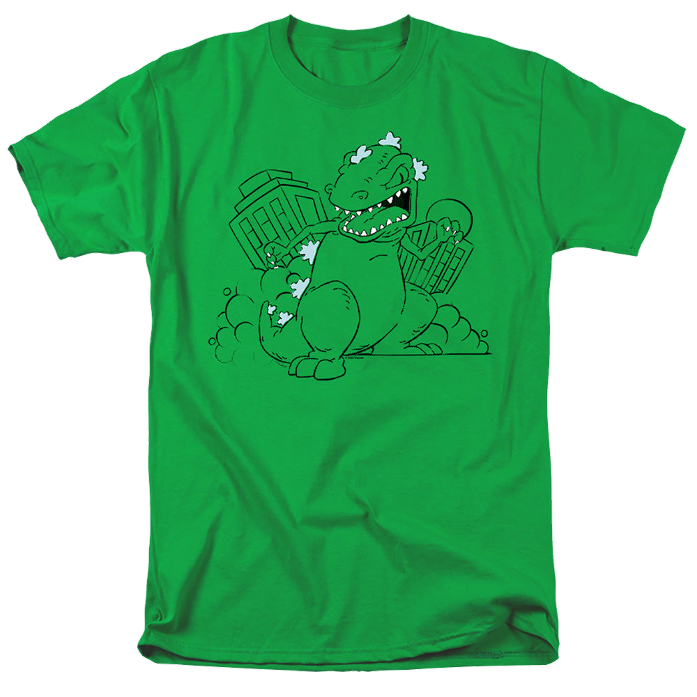 Rugrats Reptar Destroys City - Men's Regular Fit T-Shirt Men's Regular Fit T-Shirt Rugrats