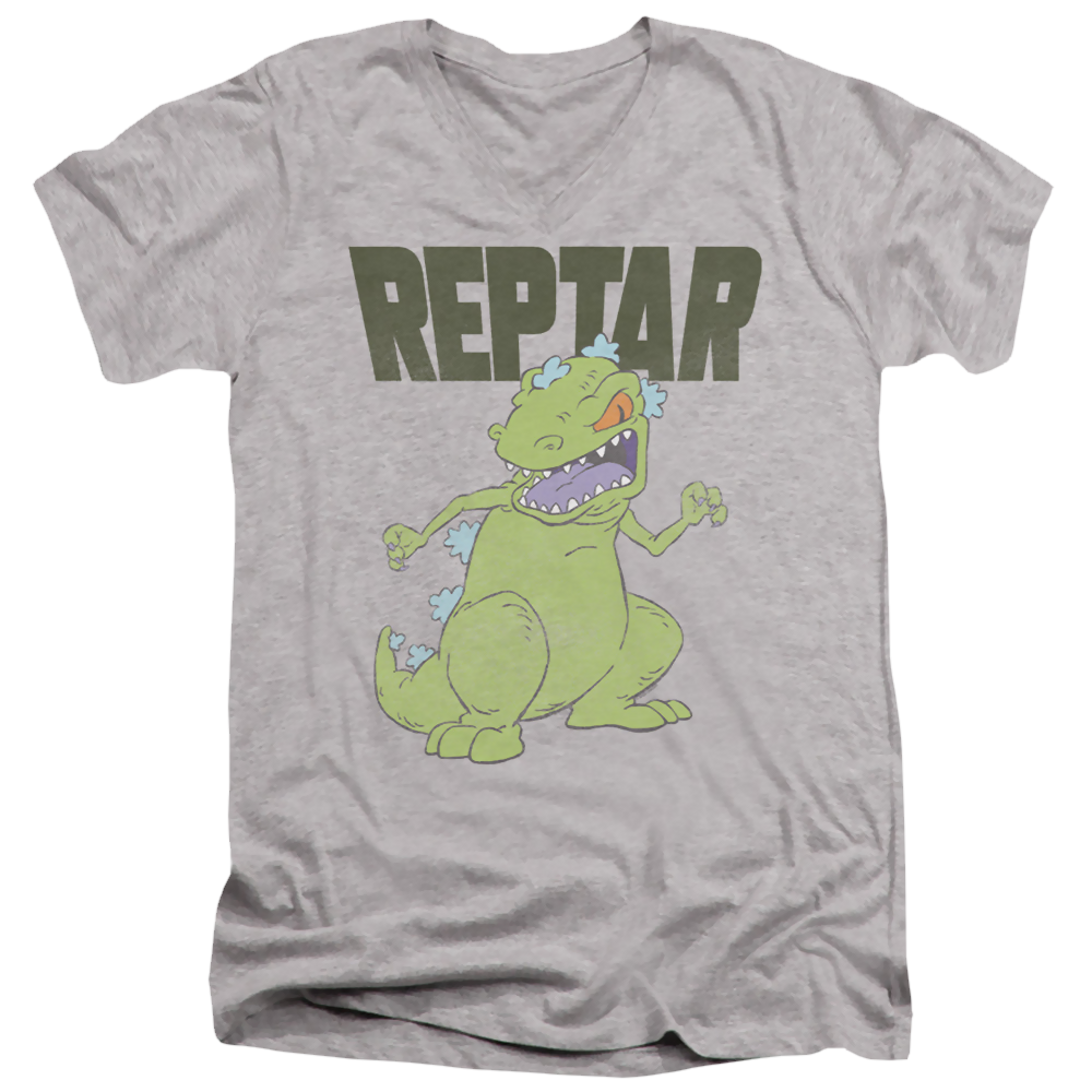 Rugrats Reptar Big - Men's V-Neck T-Shirt Men's V-Neck T-Shirt Rugrats