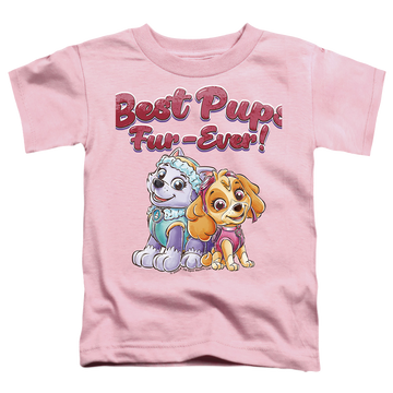 Pink toddler t-shirt with Paw Patrol Best Pups graphic