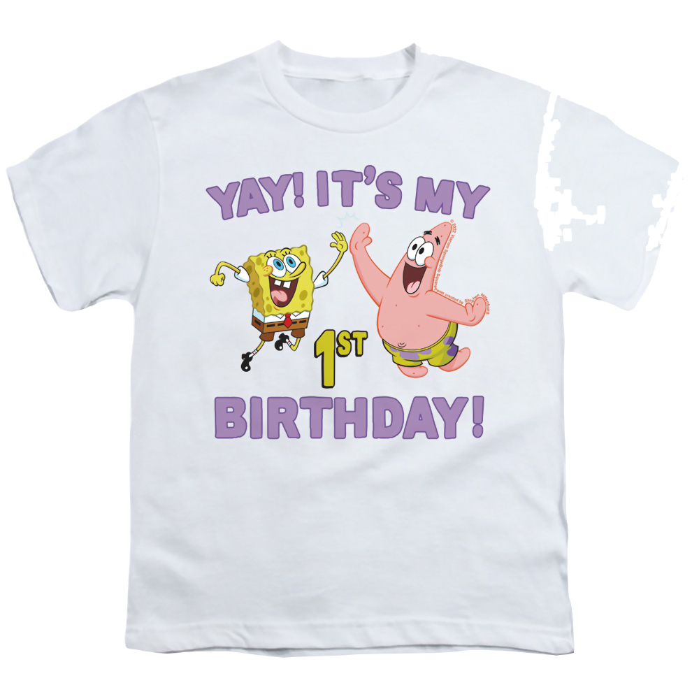 SpongeBob SquarePants Yay Birthday - Youth T-Shirt Youth T-Shirt (Ages 8-12) SpongeBob SquarePants