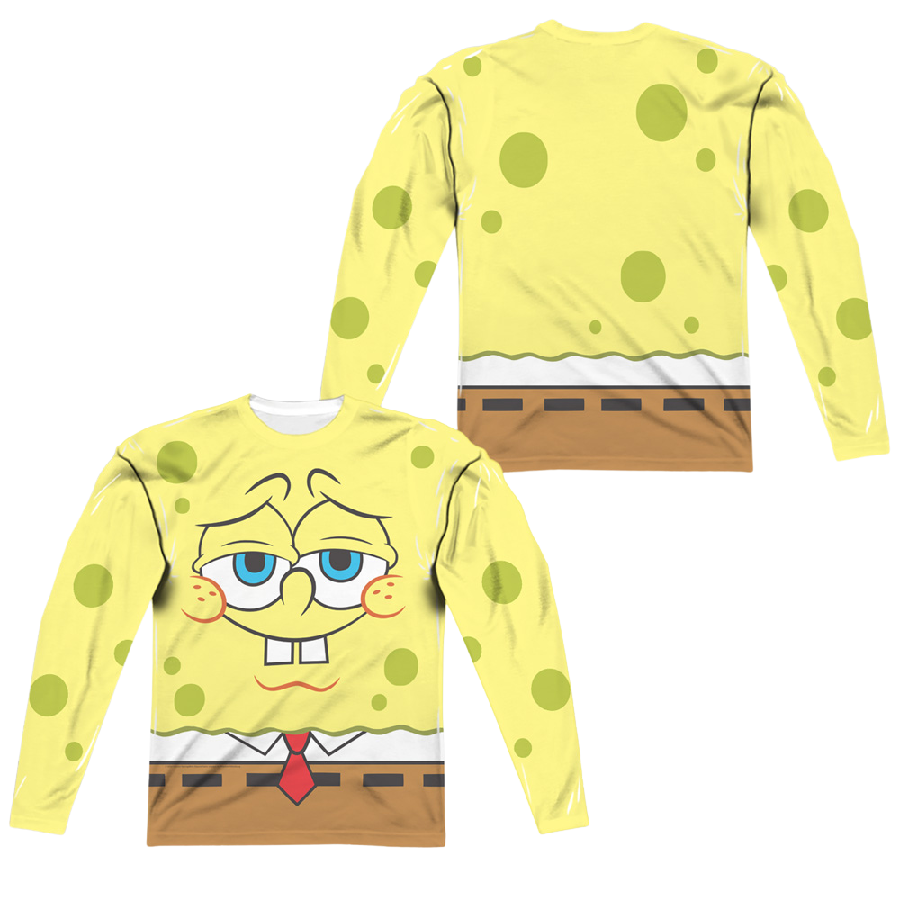 SpongeBob SquarePants Confident Face - Men's All-Over Print Long Sleeve Men's All-Over Print Long Sleeve SpongeBob SquarePants