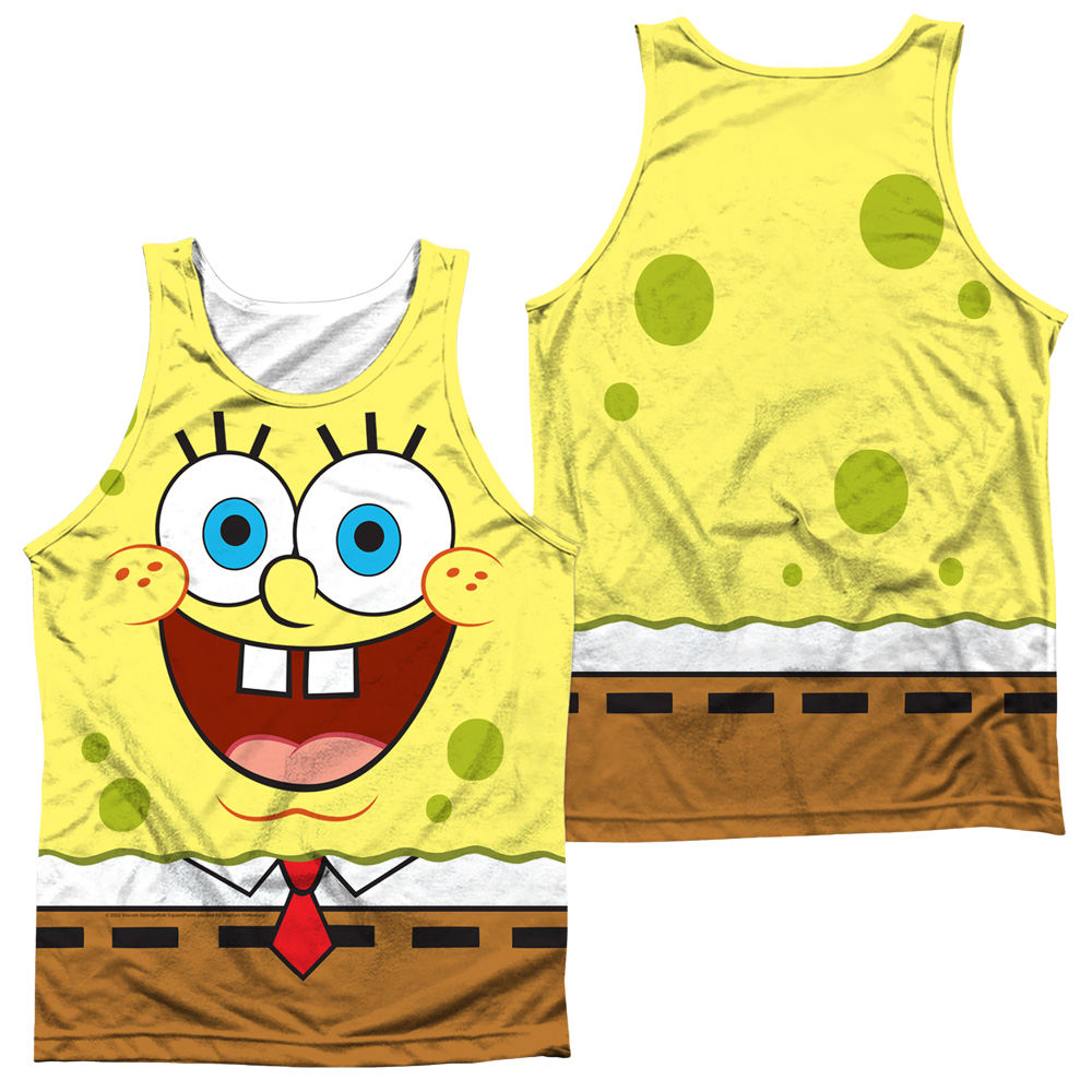 SpongeBob SquarePants Goofy Face - Men's All Over Print Tank Top Men's All Over Print Tank SpongeBob SquarePants