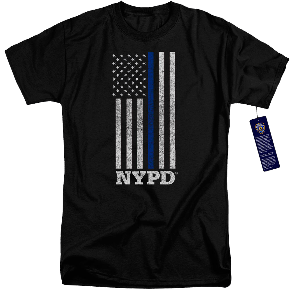 New York City Thin Blue Line Men's Tall Fit T-Shirt Men's Tall Fit T-Shirt New York City