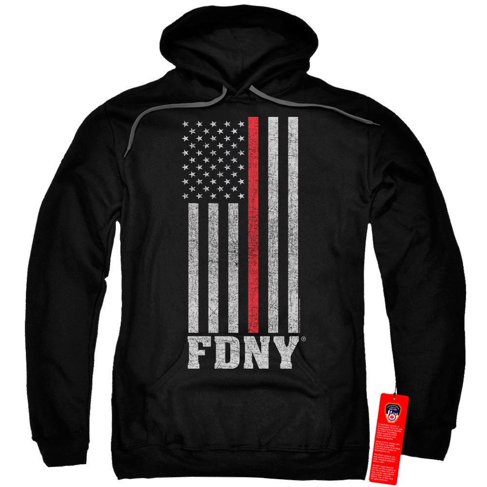 NYC Thin Red Line - Pullover Hoodie Pullover Hoodie New York City