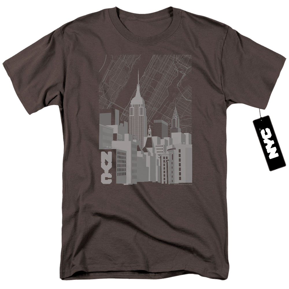 Nyc Manhattan Monochrome - Men's Regular Fit T-Shirt Men's Regular Fit T-Shirt New York City