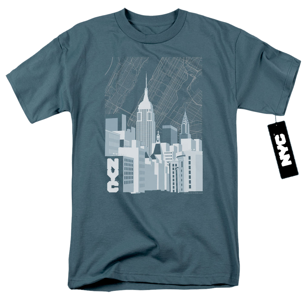 New York City Manhattan Monochrome Men's Regular Fit T-Shirt Men's Regular Fit T-Shirt New York City
