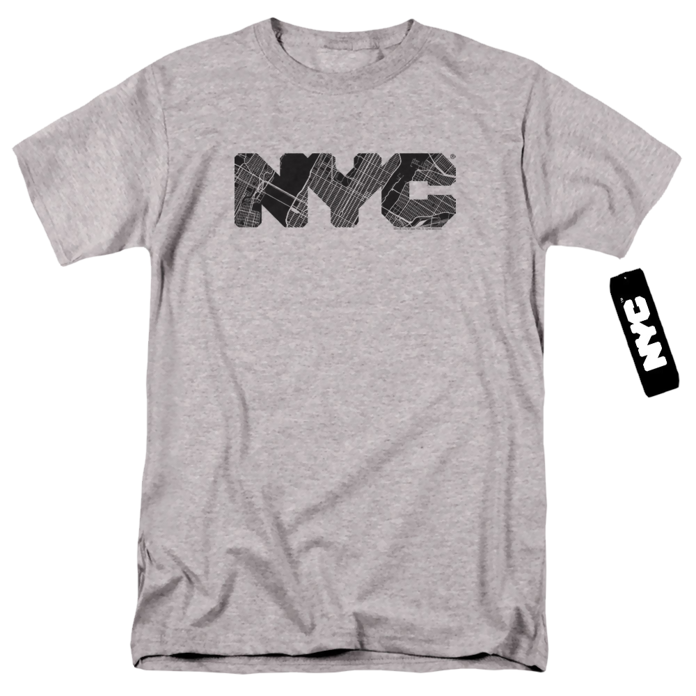 Nyc Nyc Map Fill - Men's Regular Fit T-Shirt Men's Regular Fit T-Shirt New York City