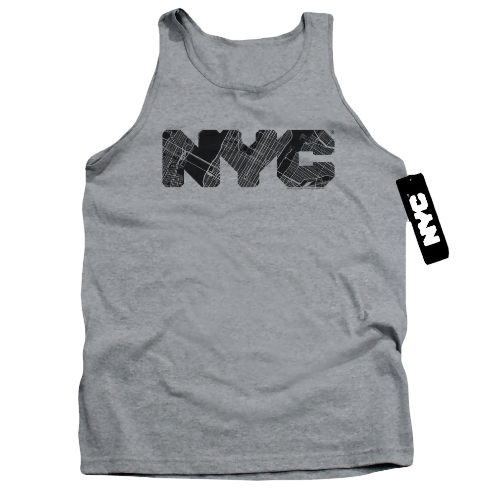 NYC Nyc Map Fill - Men's Tank Top Men's Tank New York City