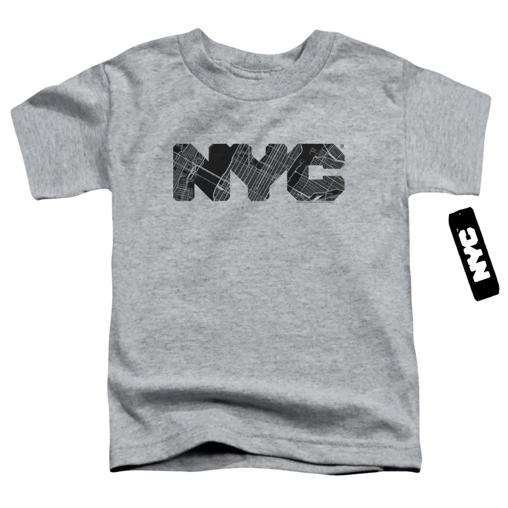 New York City Nyc Map Fill Toddler T-Shirt Toddler T-Shirt New York City