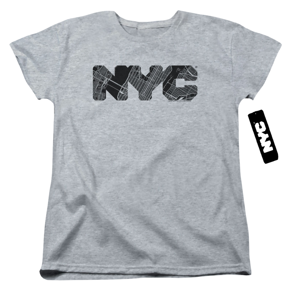 NYC Nyc Map Fill - Women's T-Shirt Women's T-Shirt New York City