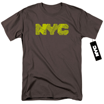Nyc Nyc Map Fill - Men's Regular Fit T-Shirt Men's Regular Fit T-Shirt New York City