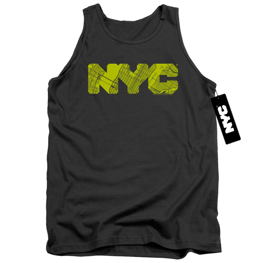 NYC Nyc Map Fill - Men's Tank Top Men's Tank New York City