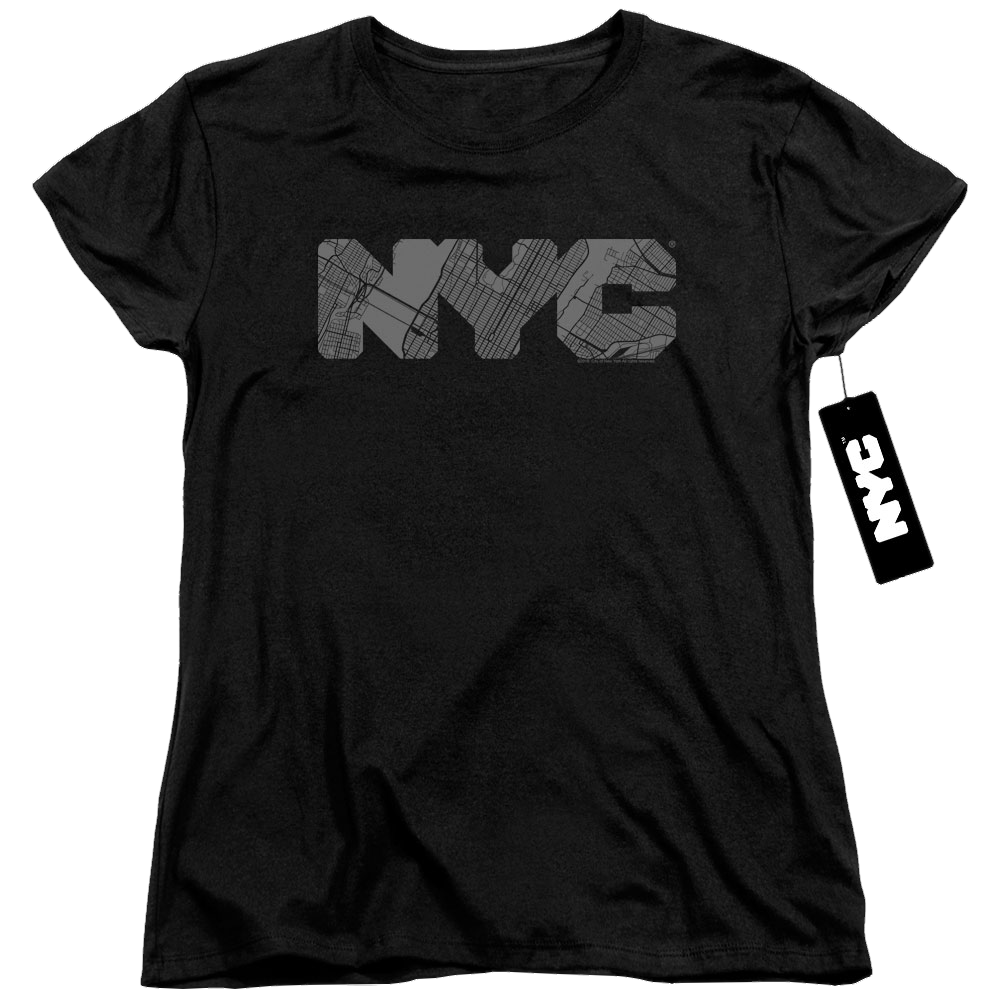 NYC Nyc Map Fill - Women's T-Shirt Women's T-Shirt New York City