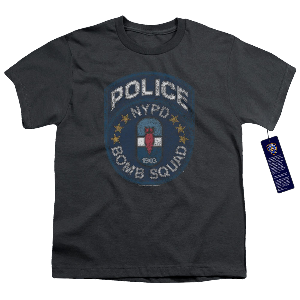 New York City Bomb Squad Youth T-Shirt (Ages 8-12) Youth T-Shirt (Ages 8-12) New York City