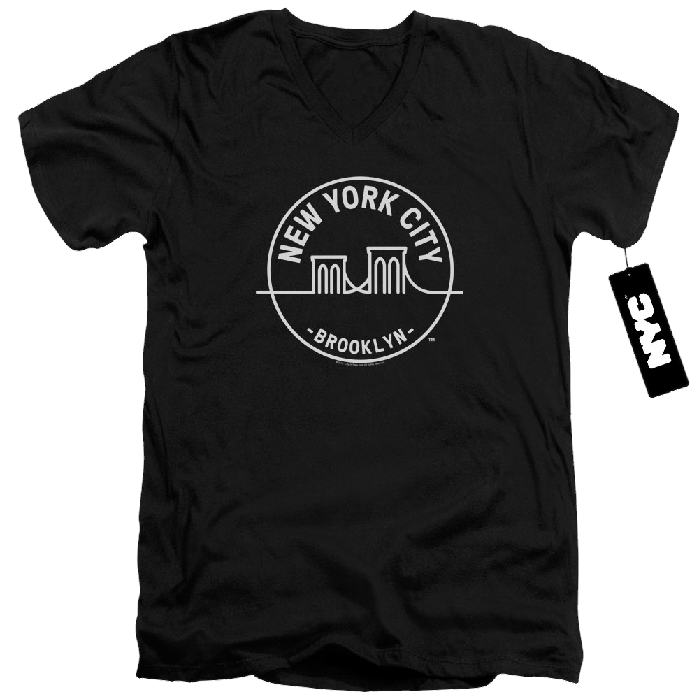 New York City See Nyc Brooklyn Men's V-Neck T-Shirt Men's V-Neck T-Shirt New York City